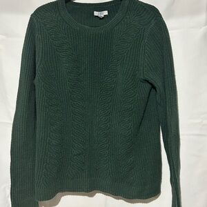 Croft & Borrow Green Cable Knit Sweater